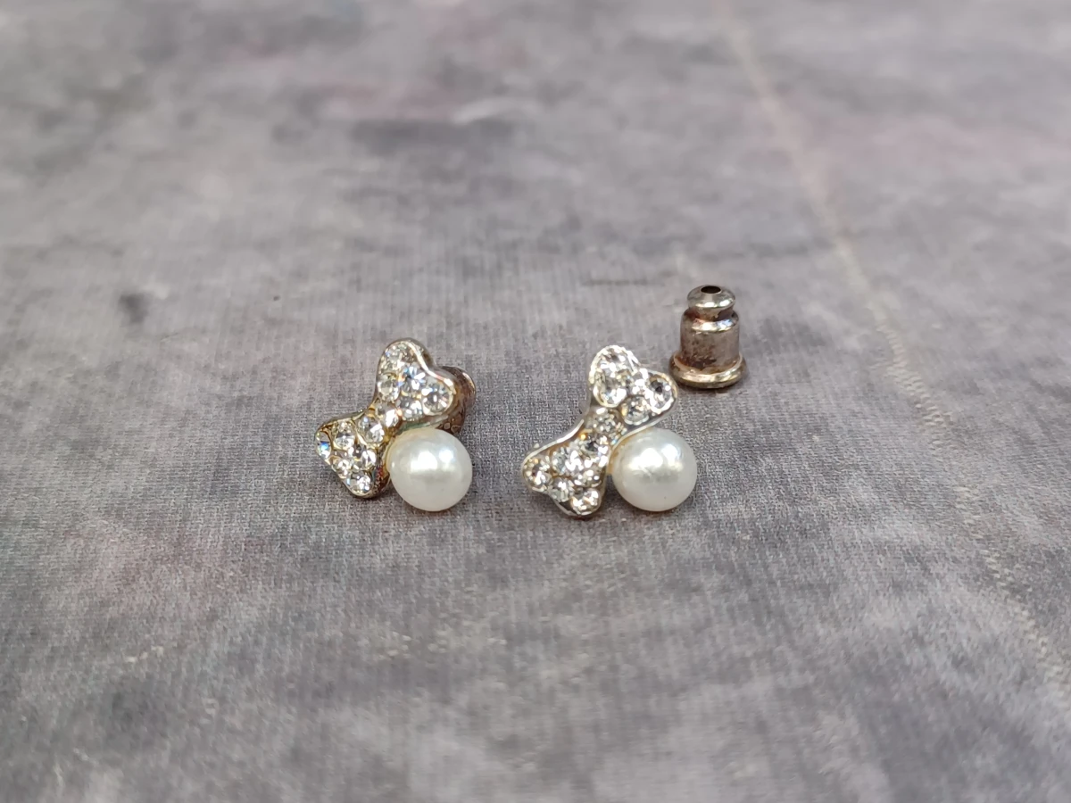 Elegante sieradenset met strass en parel-details  - Zilverkleurig / stainless steel - foto 30