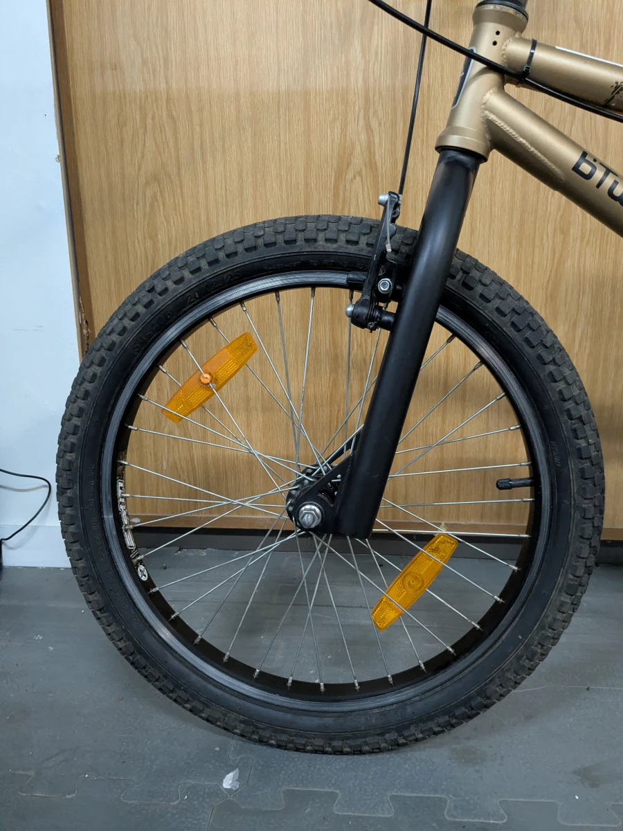 Goudkleurige BMX fiets - foto 3