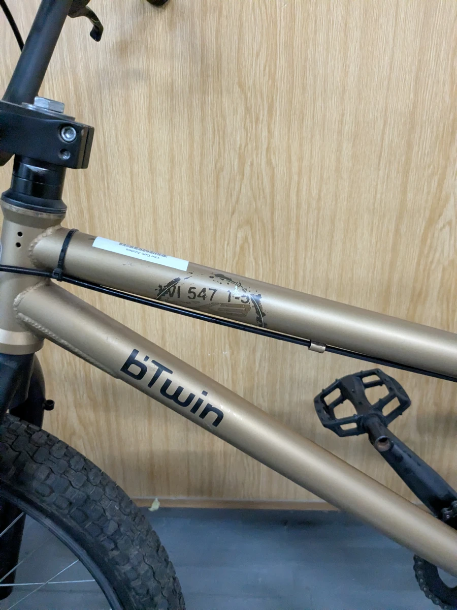 Goudkleurige BMX fiets - foto 2