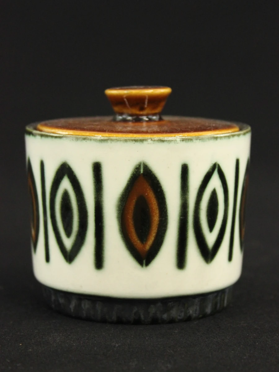 Boch La Louviére vintage koffieservies voor 8 personen in Kimono decor jaren 60/70 - foto 5