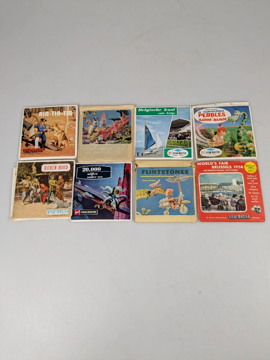 Bruine bakelieten View-Master+ lot viewmaster schijfjes - foto 7