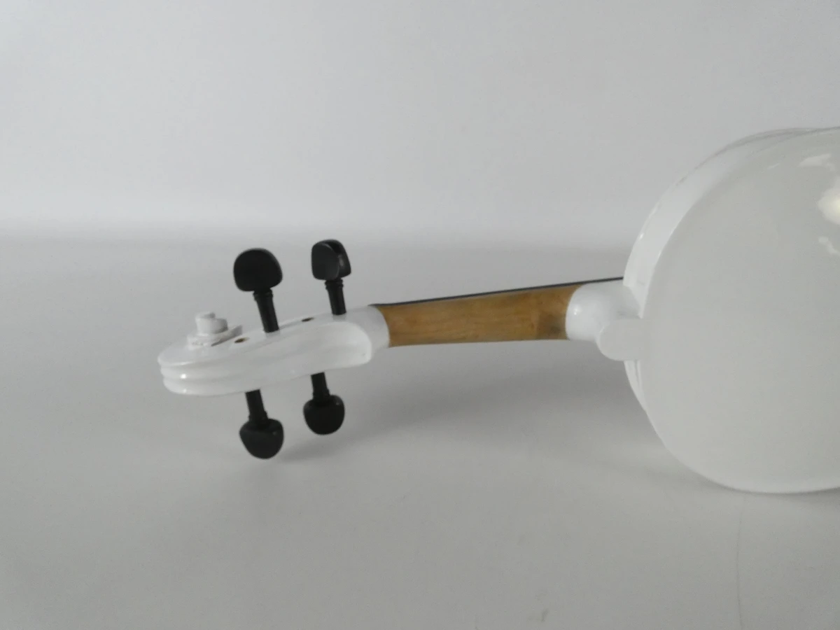 Witte viool met koffer en accessoires - foto 11