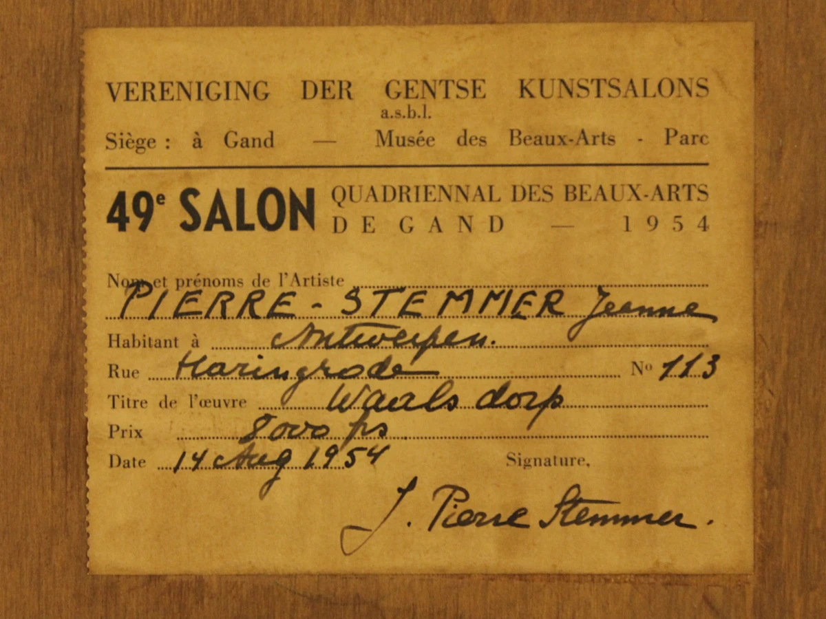 Jeanne Pierre-Stemmer “Waals Dorp” 1954  *UPDATE - foto 9