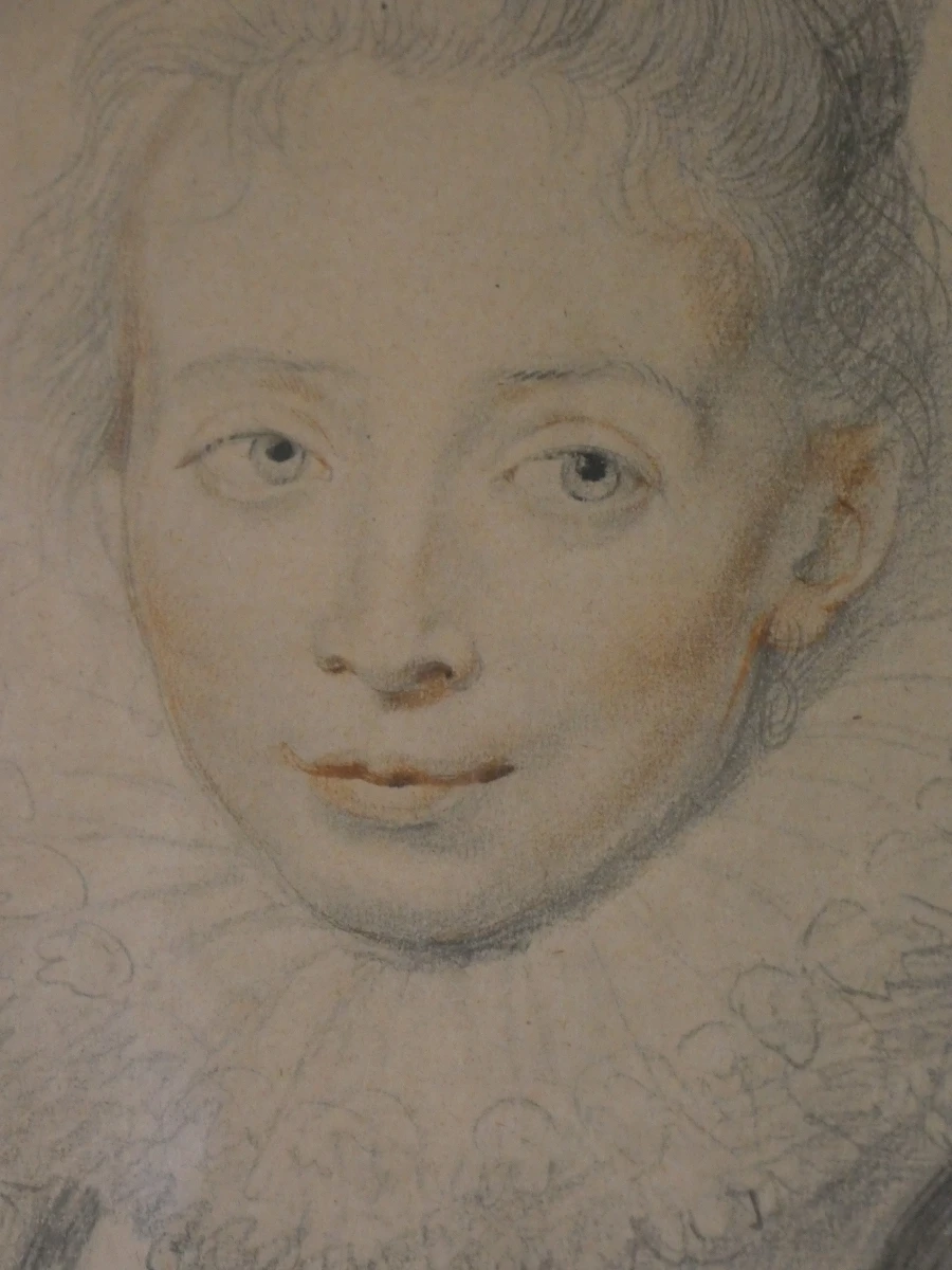 Antieke reproductie ‘Portret van Clara Serena Rubens’ – Inlijsting G. Zazzarini & Co. (ca. 1873-1906) - foto 3