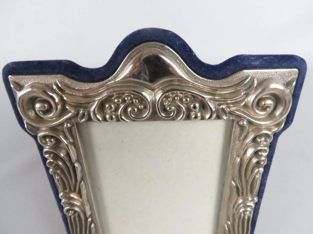 Decoratieve fotolijst met zilverkleurige rand en fluwelen achterkant - foto 3