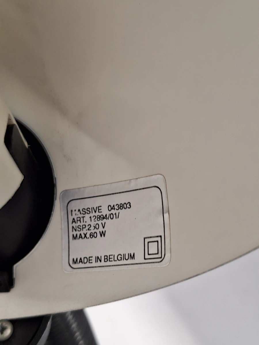 Vintage Massive bureaulamp – Belgische retro designklassieker in mat zwart - foto 11