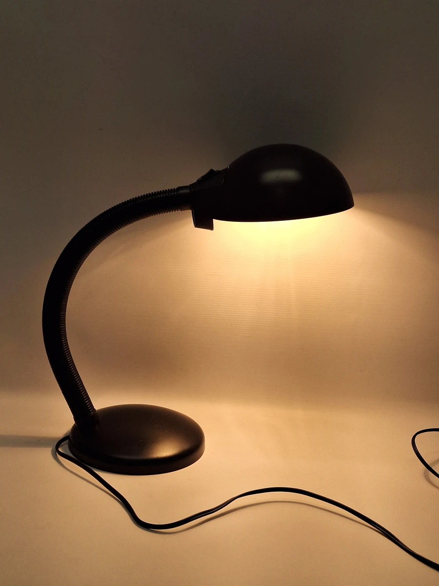 Vintage Massive bureaulamp – Belgische retro designklassieker in mat zwart - foto 4
