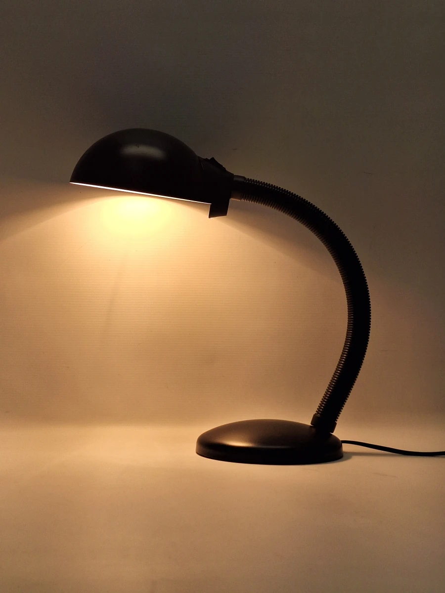Vintage Massive bureaulamp – Belgische retro designklassieker in mat zwart - foto 2
