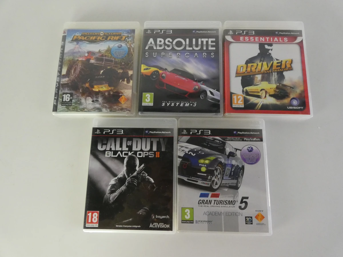 Set van 5 PS3-spellen met race- en actiegames - foto 2