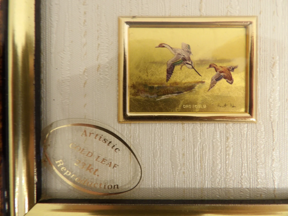 Verzameling bladgoud en zilverblad kunstwerkjes - foto 5