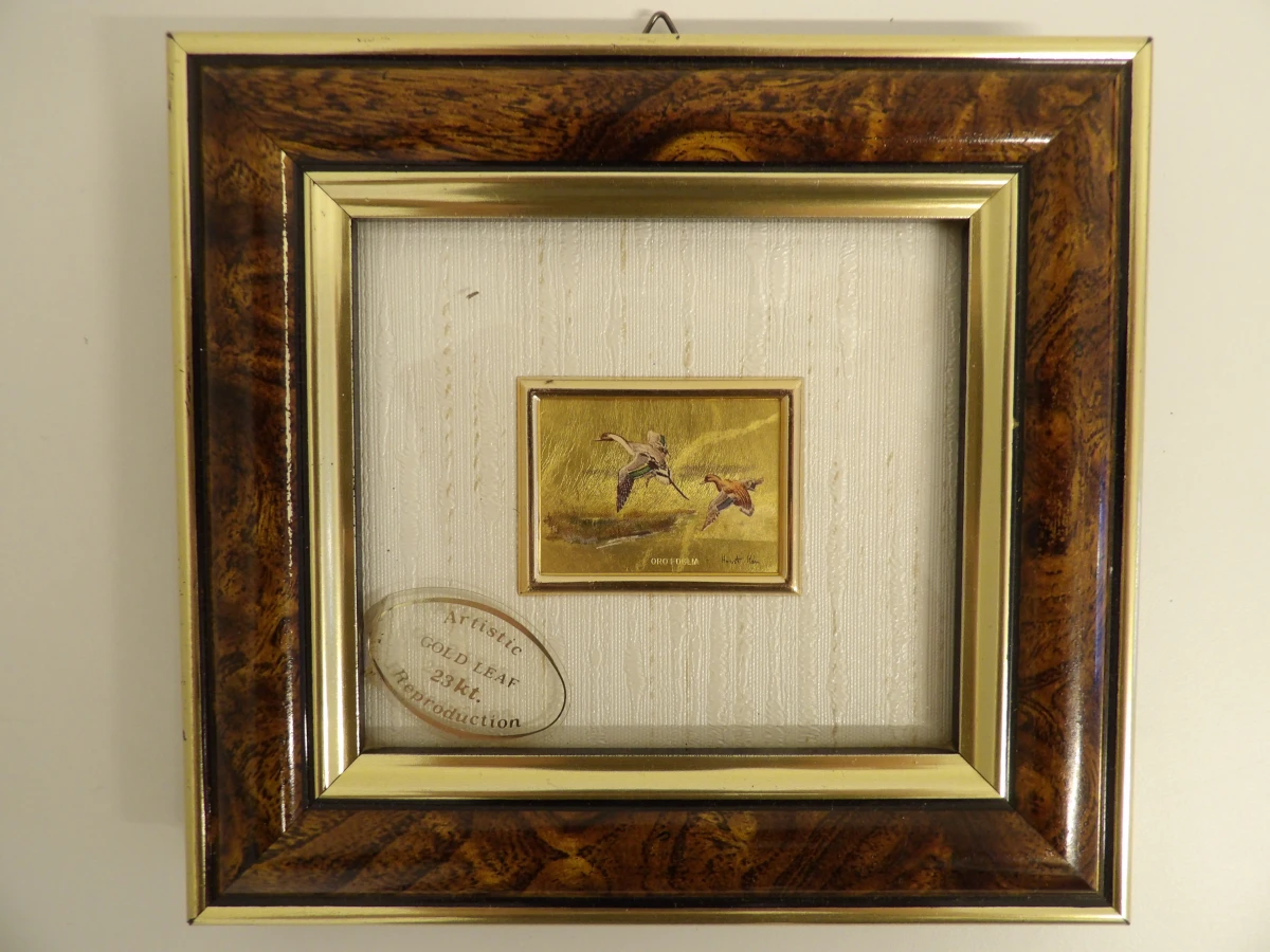 Verzameling bladgoud en zilverblad kunstwerkjes - foto 4