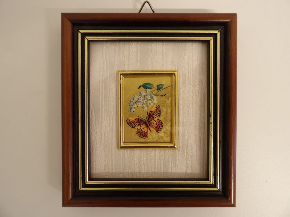 Verzameling bladgoud en zilverblad kunstwerkjes - foto 2