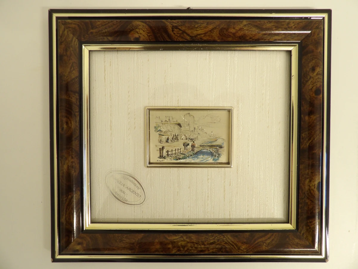 Verzameling bladgoud en zilverblad kunstwerkjes - foto 10