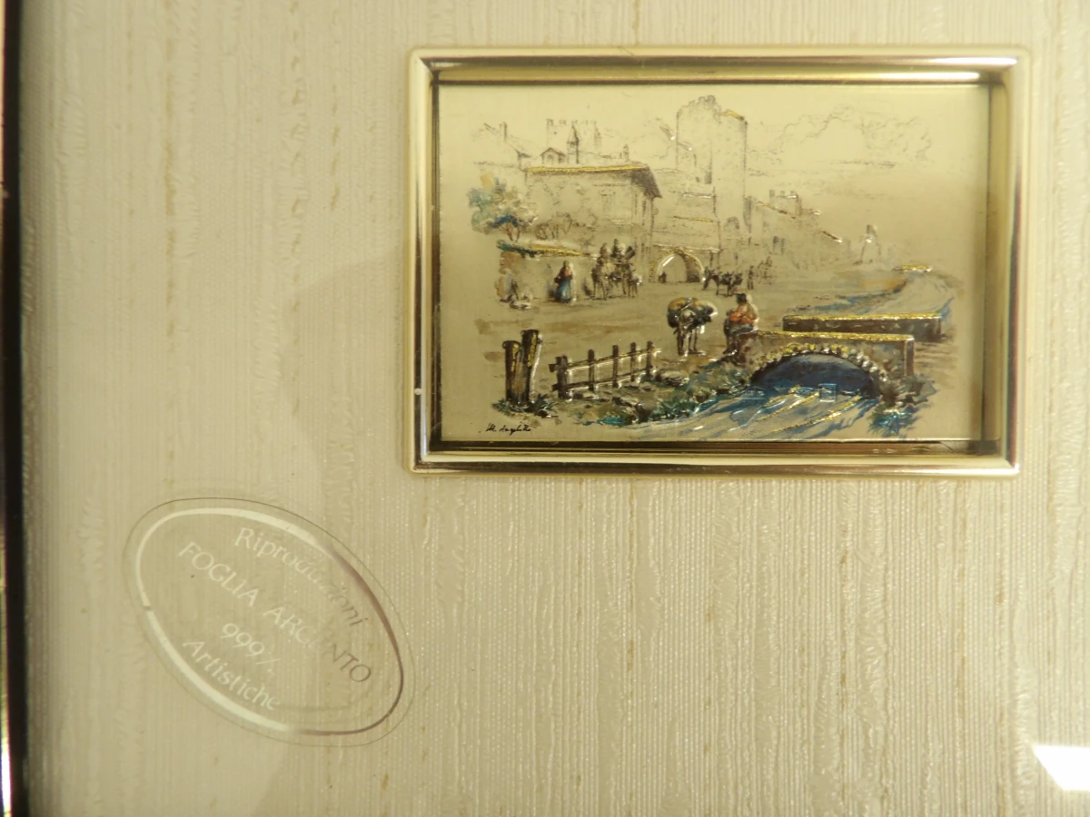 Verzameling bladgoud en zilverblad kunstwerkjes - foto 11