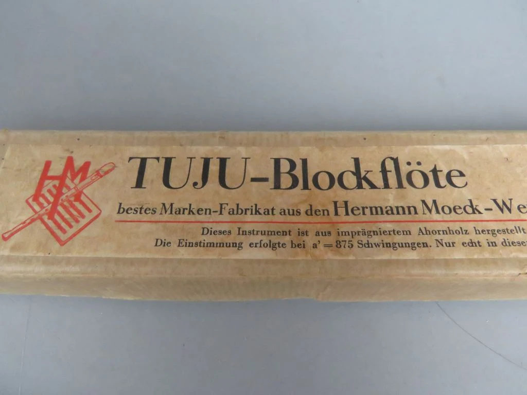 Houten blokfluit TUJU met originele doos - foto 2