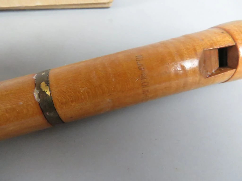 Houten blokfluit TUJU met originele doos - foto 4