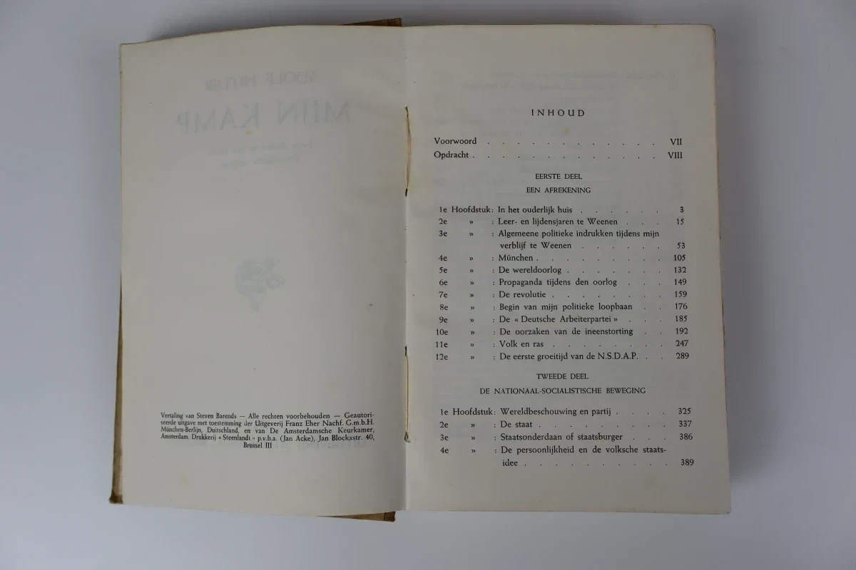 Mijn Kamp (Mein Kampf) – Adolf Hitler, uitgave 1942 - foto 3