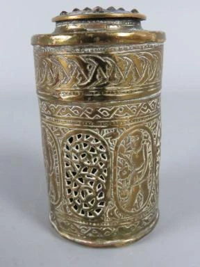 Antiek Koperen Krekeldoosje met Cloisonné-Emaillering - foto 5