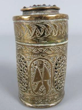 Antiek Koperen Krekeldoosje met Cloisonné-Emaillering - foto 4