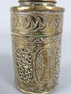 Antiek Koperen Krekeldoosje met Cloisonné-Emaillering - foto 2
