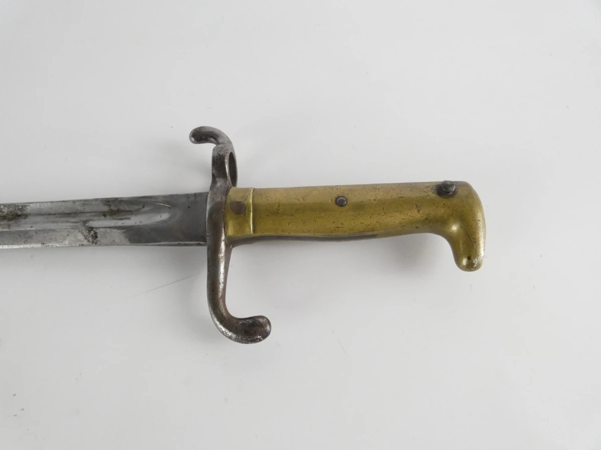 Oude militaire bajonet met schede - foto 12