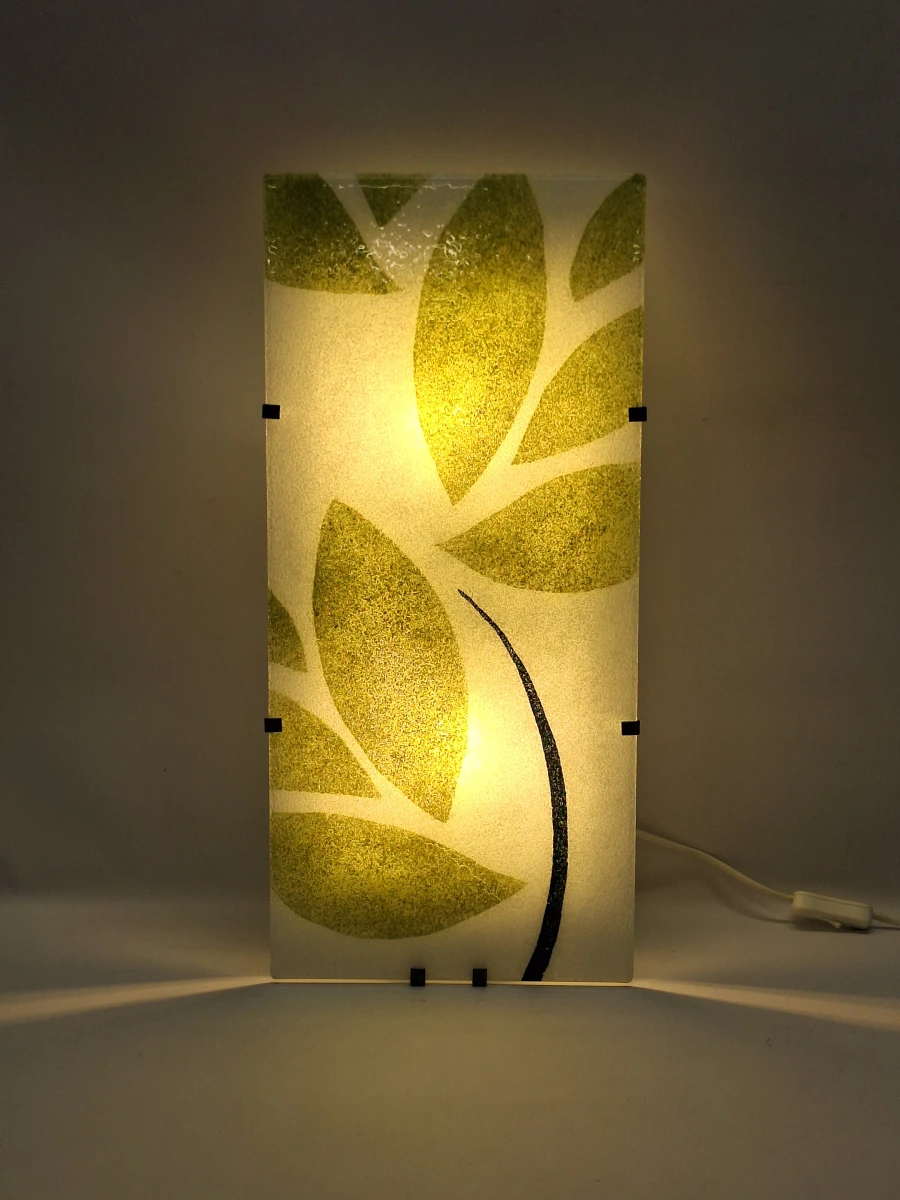 Zeldzame Vintage IKEA Gyllen Glazen Wandlamp door Julia Treutiger, Jaren 90 - foto 8