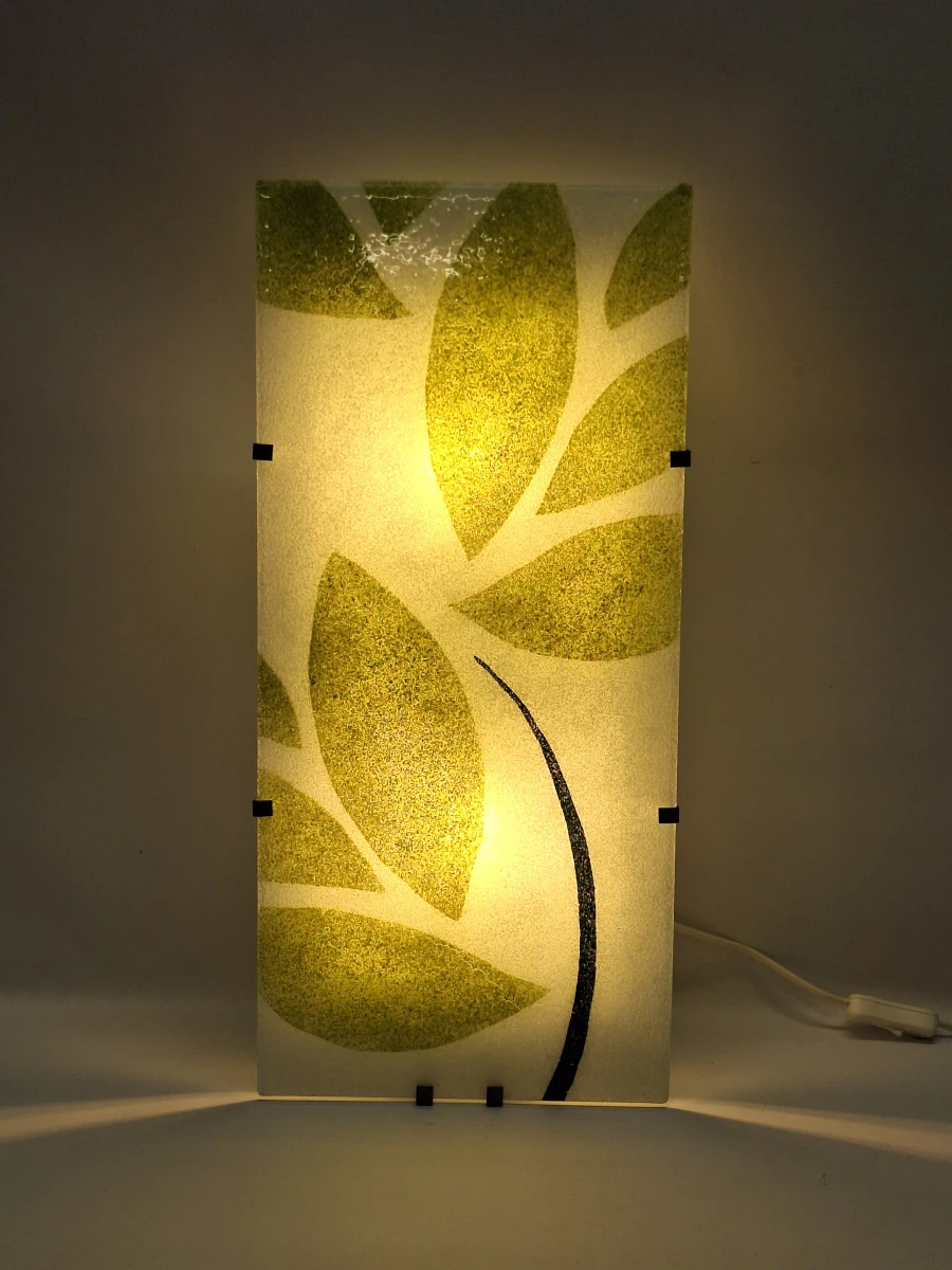 Zeldzame Vintage IKEA Gyllen Glazen Wandlamp door Julia Treutiger, Jaren 90 - foto 7