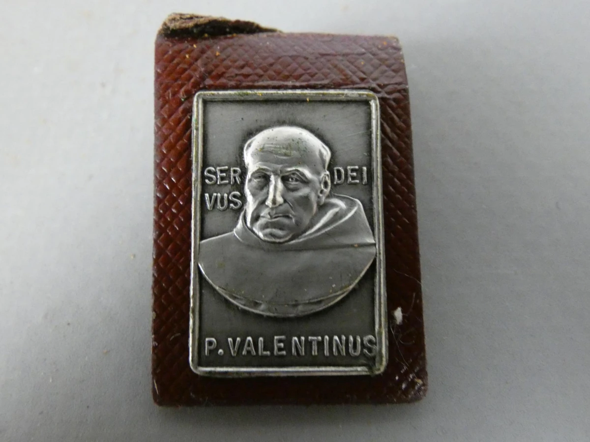 Religieus setje van reismedaille en plaatje in etui - foto 5