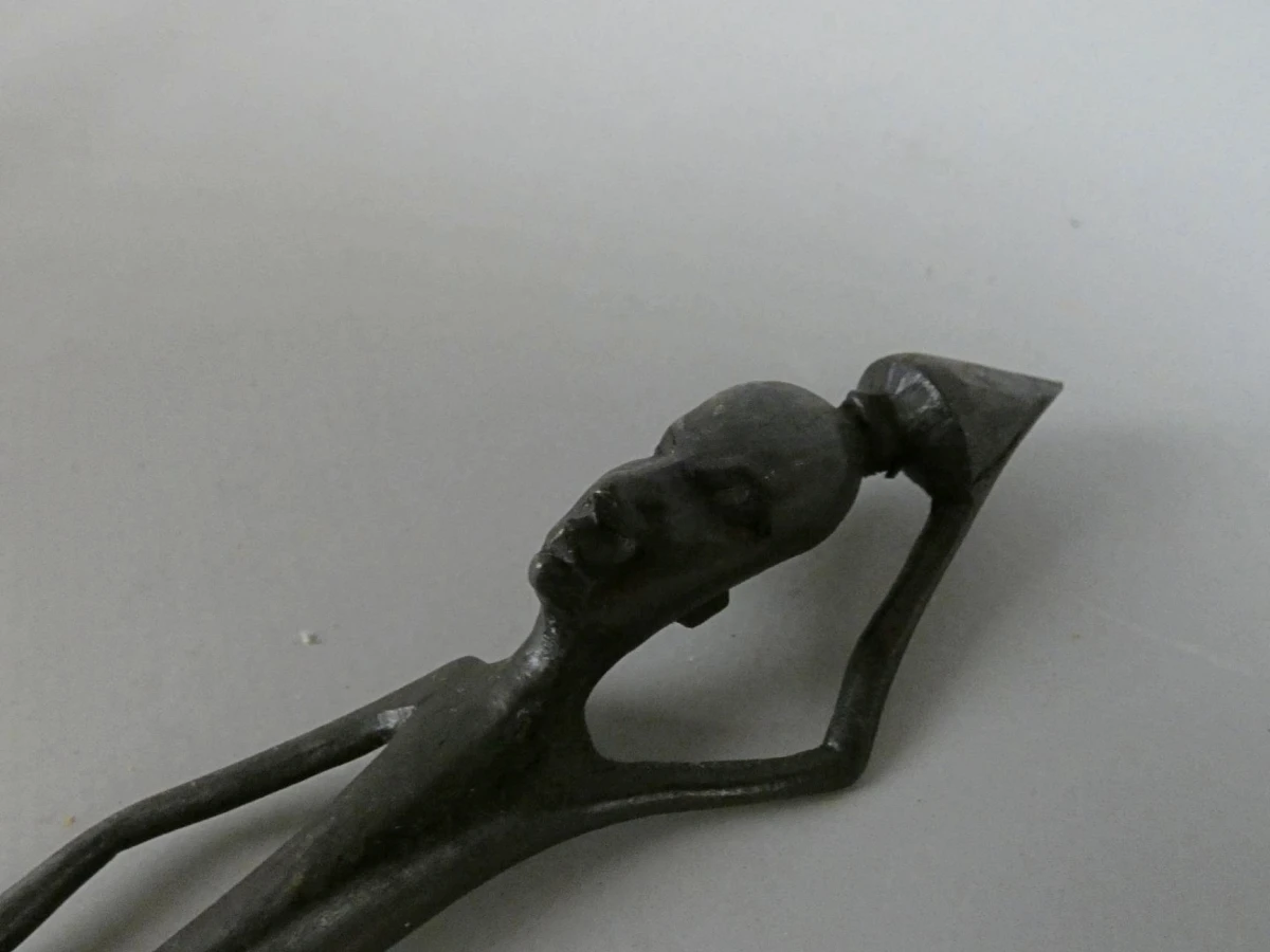 Afrikaans houten beeldje van twee figuren - foto 6