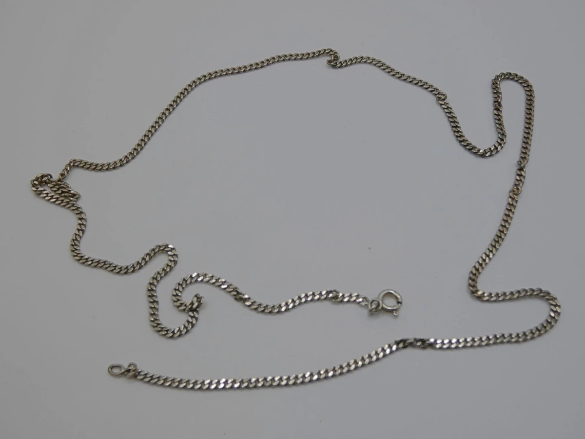 Zilveren schakelketting - foto 2