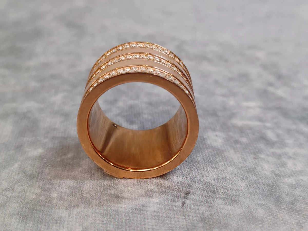 Stijlvolle Michael Kors rosegouden ring met Pave-kristallen - foto 2