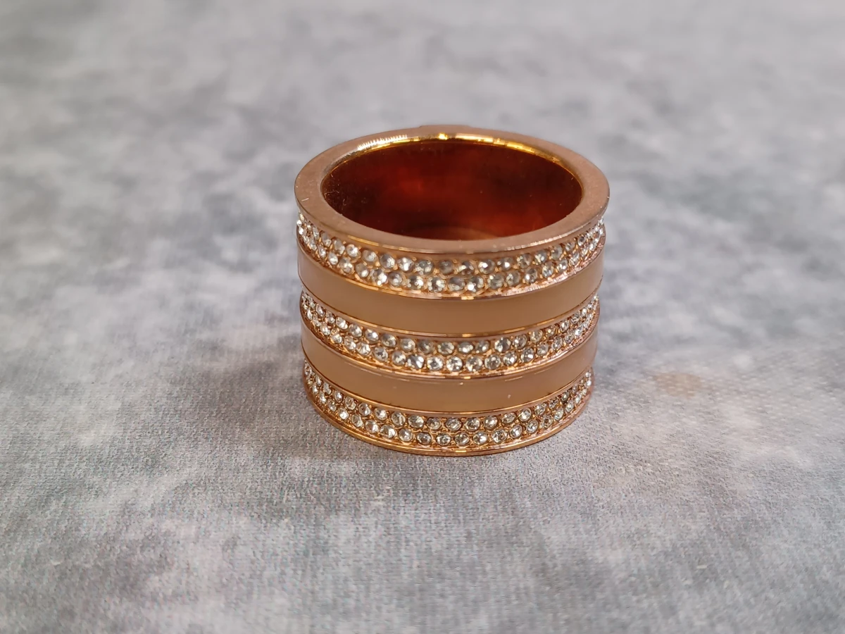 Stijlvolle Michael Kors rosegouden ring met Pave-kristallen - foto 4