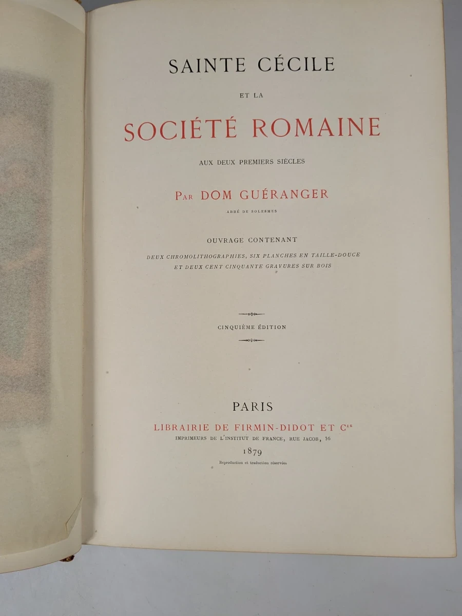 Antiek boek Saint Cécile en de Société Romaine uit 1879 - foto 9