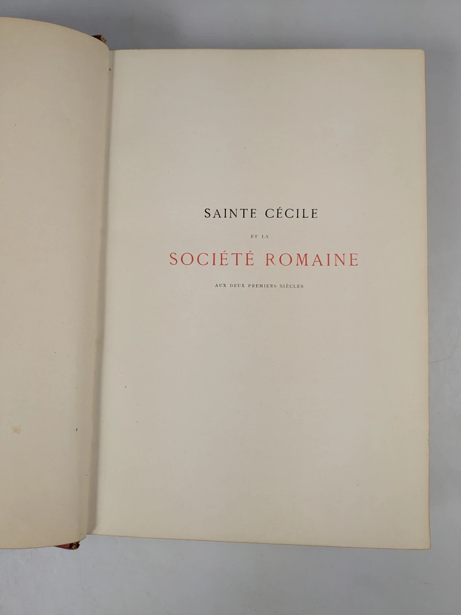 Antiek boek Saint Cécile en de Société Romaine uit 1879 - foto 8
