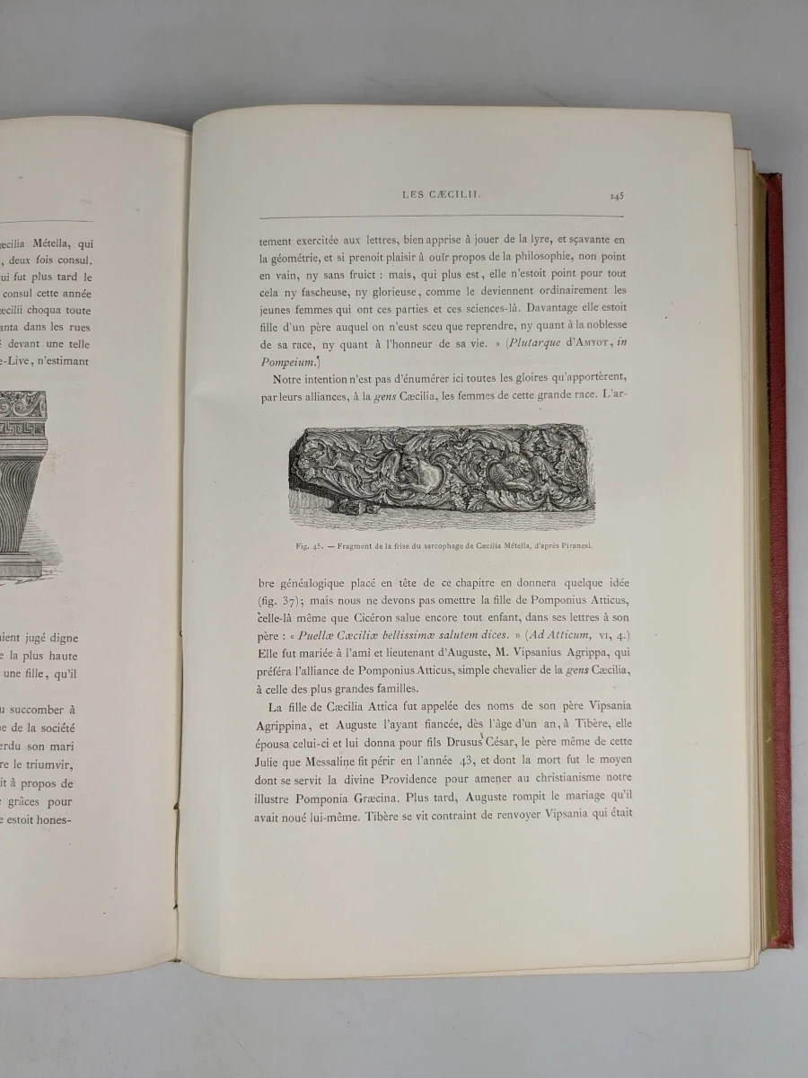 Antiek boek Saint Cécile en de Société Romaine uit 1879 - foto 7