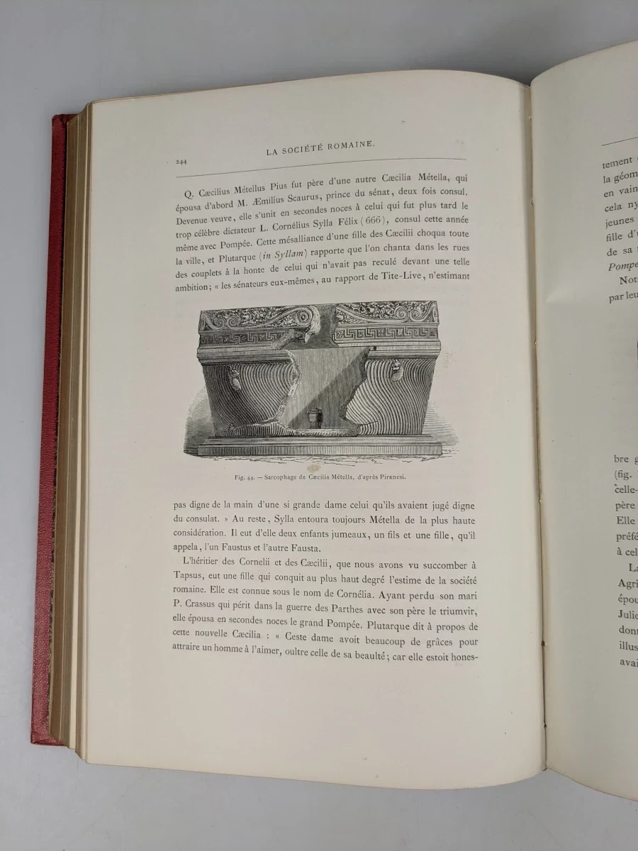 Antiek boek Saint Cécile en de Société Romaine uit 1879 - foto 6