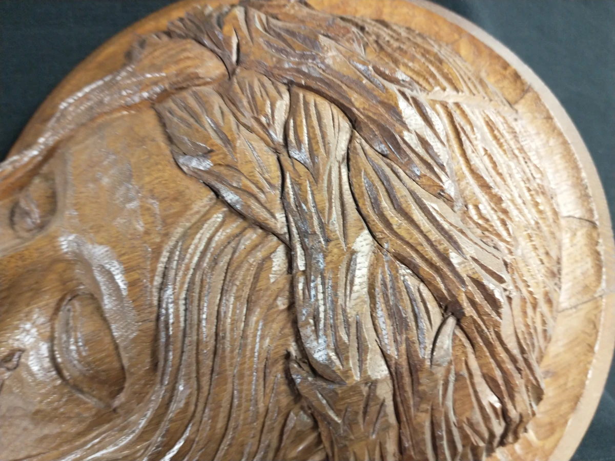 Houten wanddecoratie Jezus met doornenkroon - foto 6