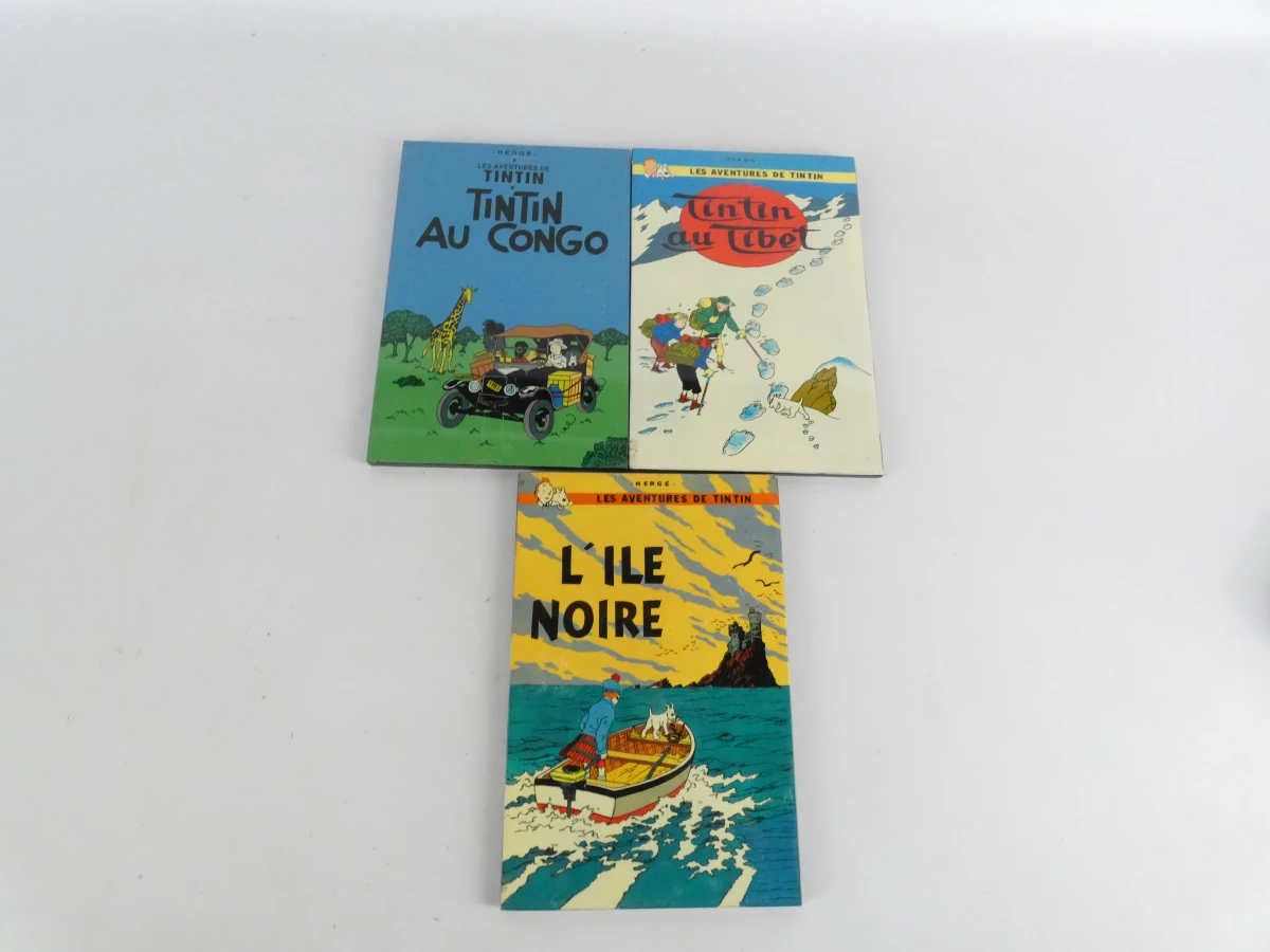Set van 8 Tintin wandplaten en 1 beeldje - foto 9