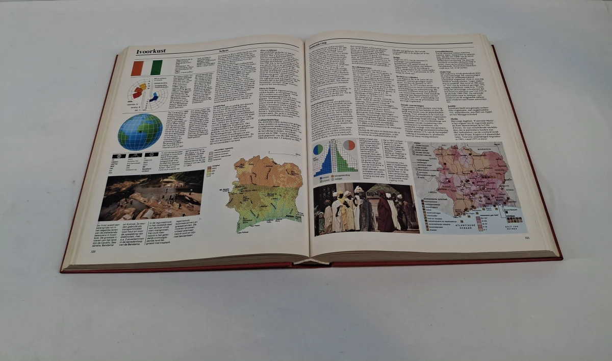 Informatief boek 'De hele wereld in woord en beeld' door T. van der Velde - foto 4