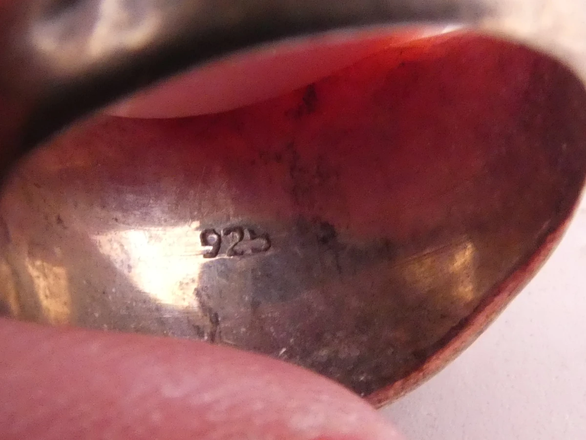 Zilveren ring en oorstekers set - foto 13