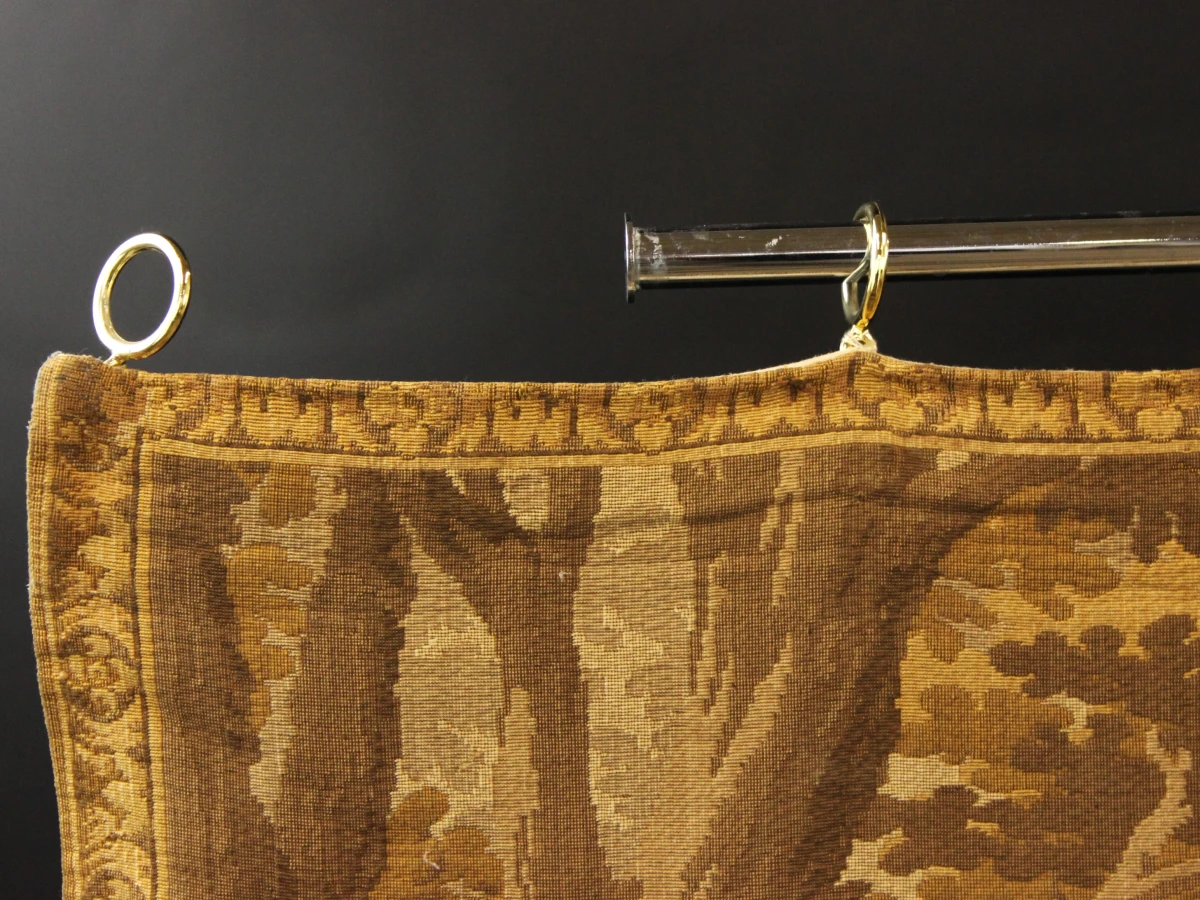 XL Vintage gobelin-wandtapijt met landelijke oogstscène - foto 3