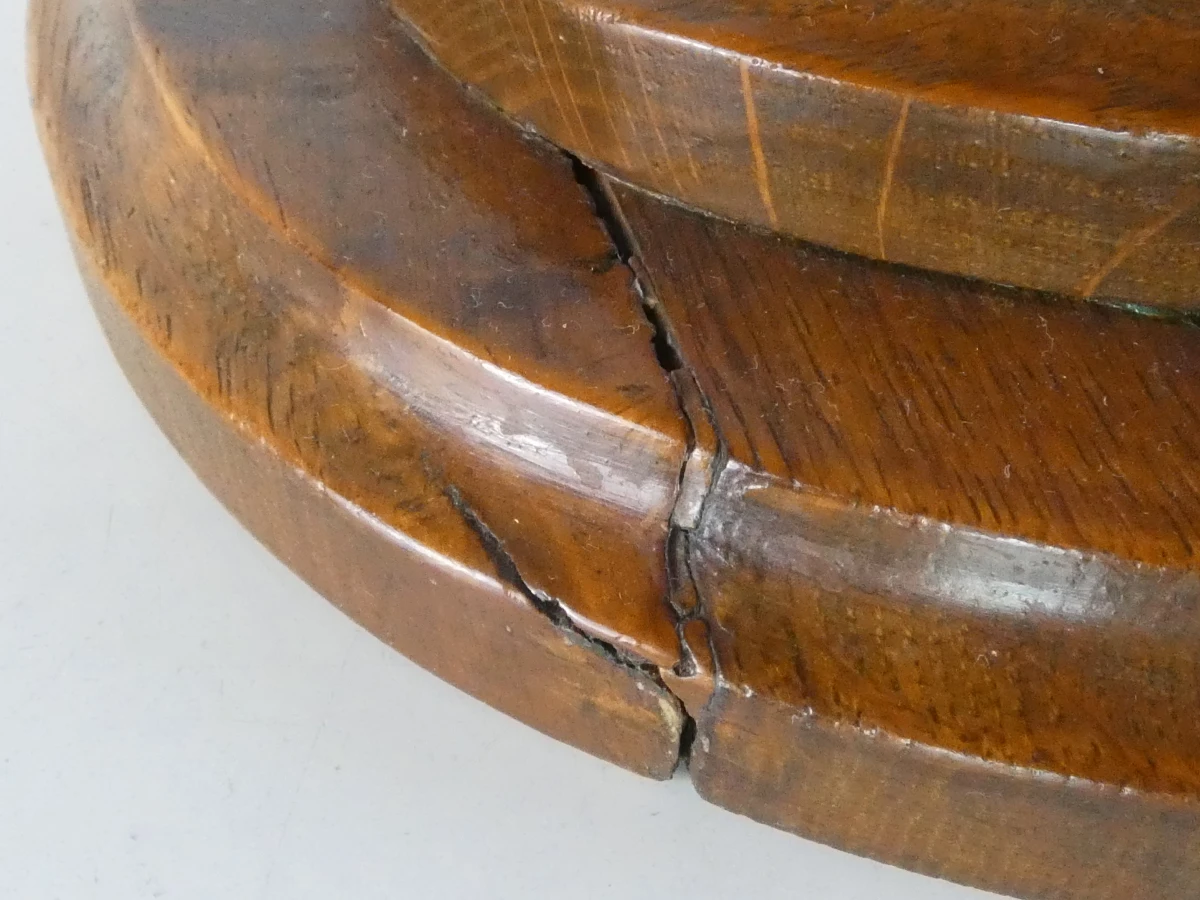 Vintage houten naaikist op poten - foto 13