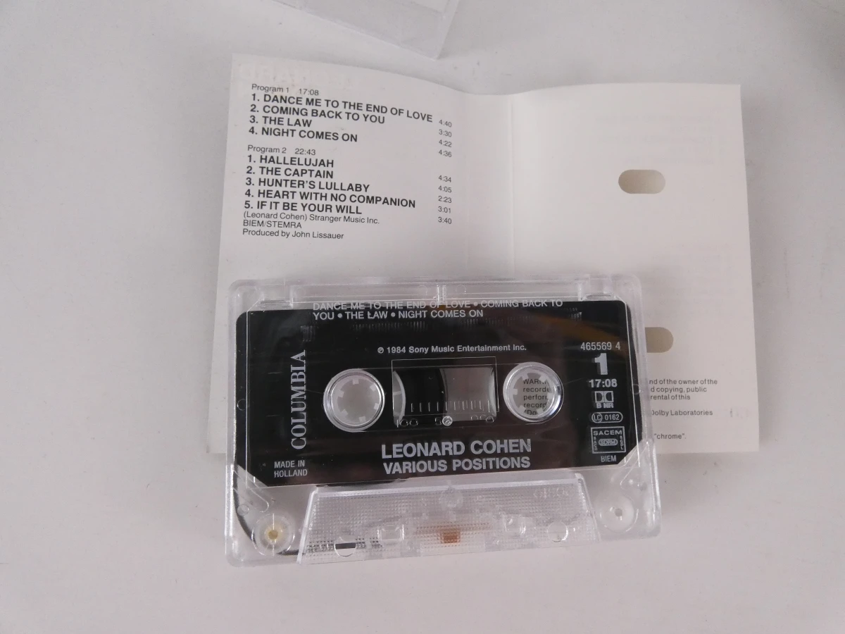 Leonard Cohen cassettebandjes(Various Positions & Recent Songs) - foto 4