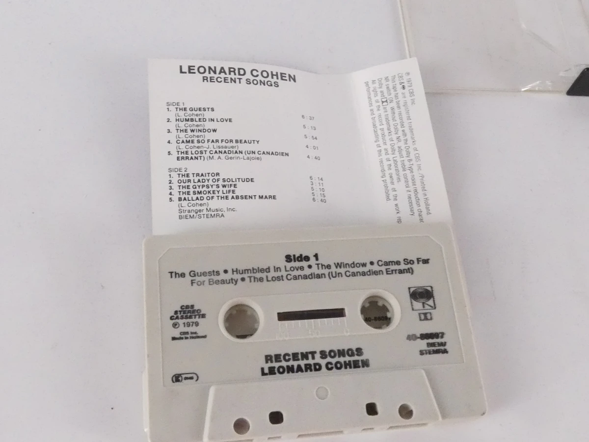 Leonard Cohen cassettebandjes(Various Positions & Recent Songs) - foto 5