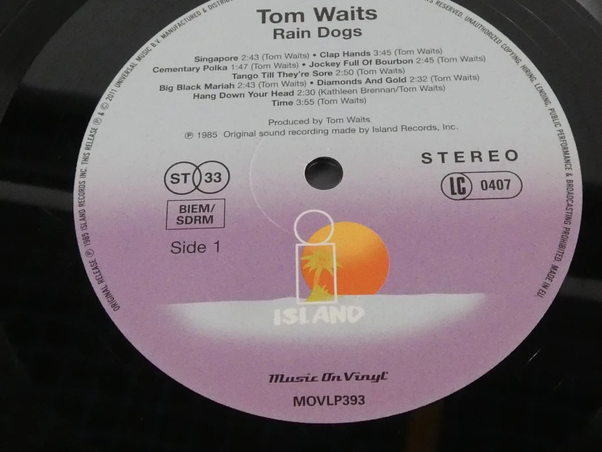 Vinylplaat Tom Waits – Rain Dogs – originele albumhoes - foto 4