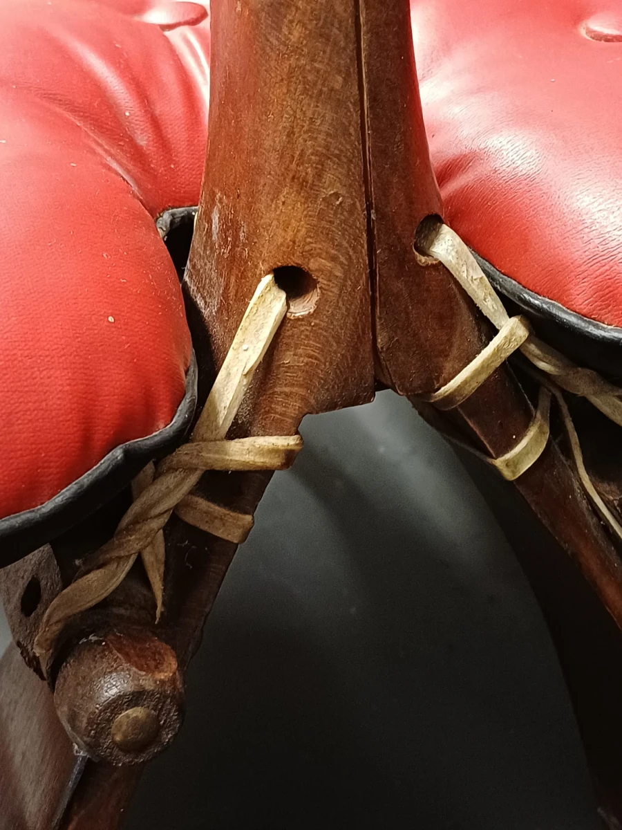 Vintage Camel Saddle Stool - foto 5