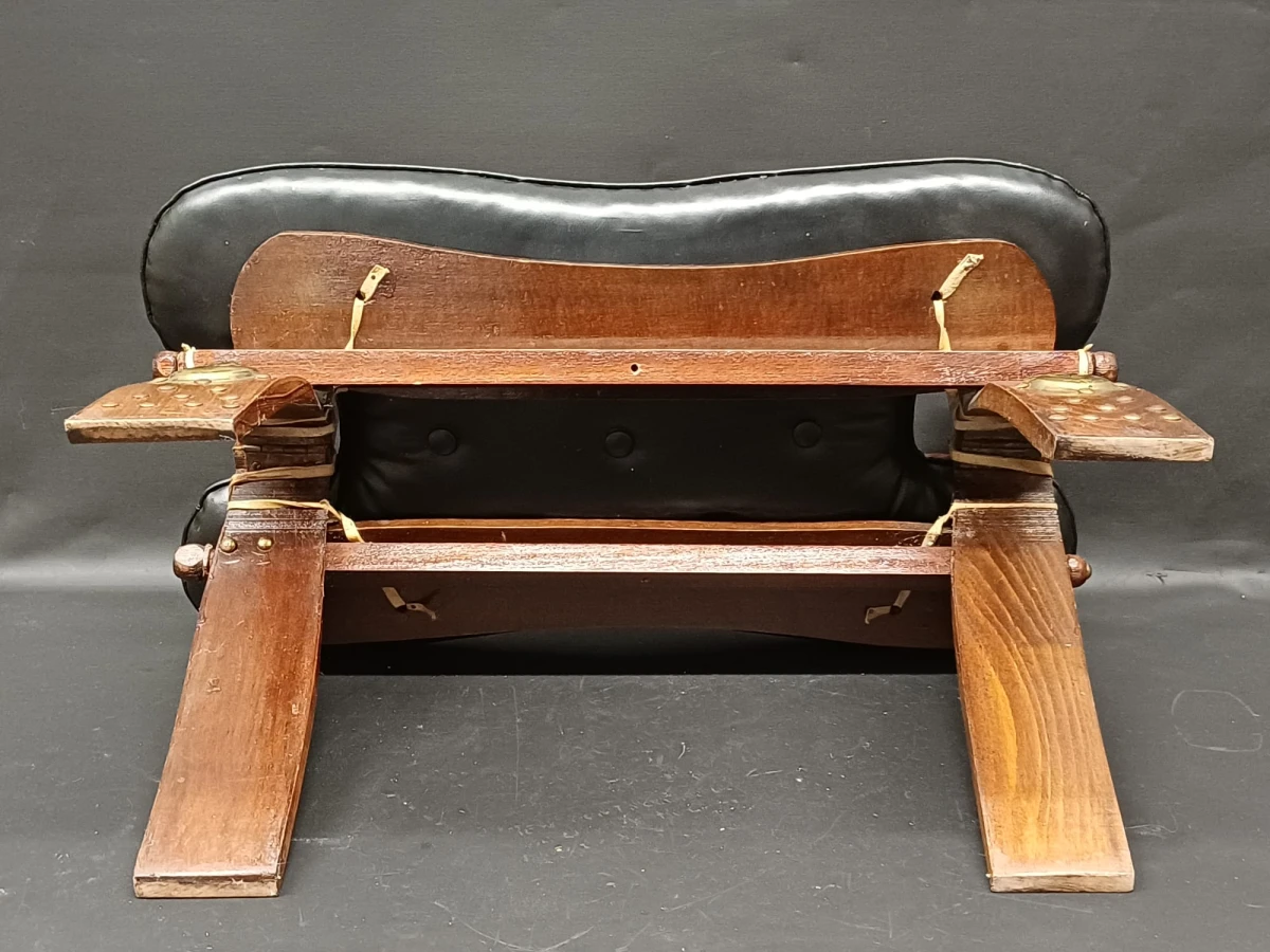 Vintage Camel Saddle Stool - foto 7