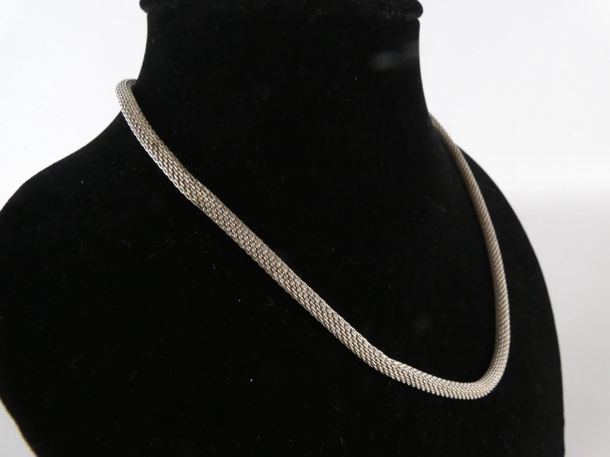 Zilveren ketting 925 met gevlochten design - foto 2