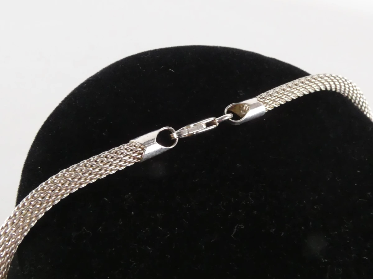 Zilveren ketting 925 met gevlochten design - foto 5