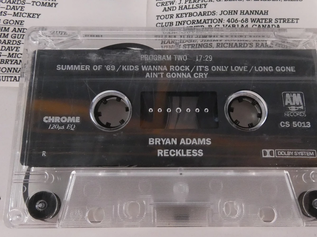 Twee originele vintage cassettebandjes - Bryan Adams - foto 8